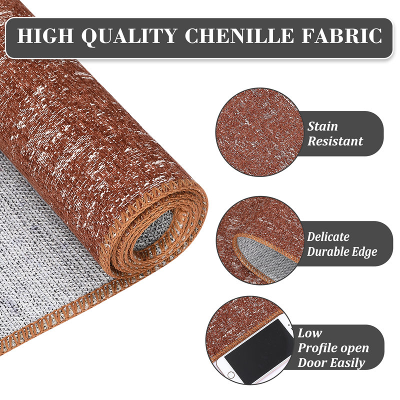 Tapis lavable chic Archita avec envers antidérapant, Tapis de couloir 2 pi x 6 pi