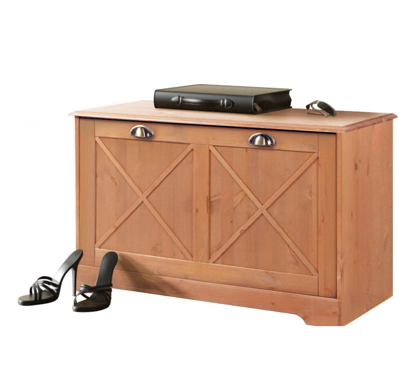 Perla Solid Wood Storage Bench