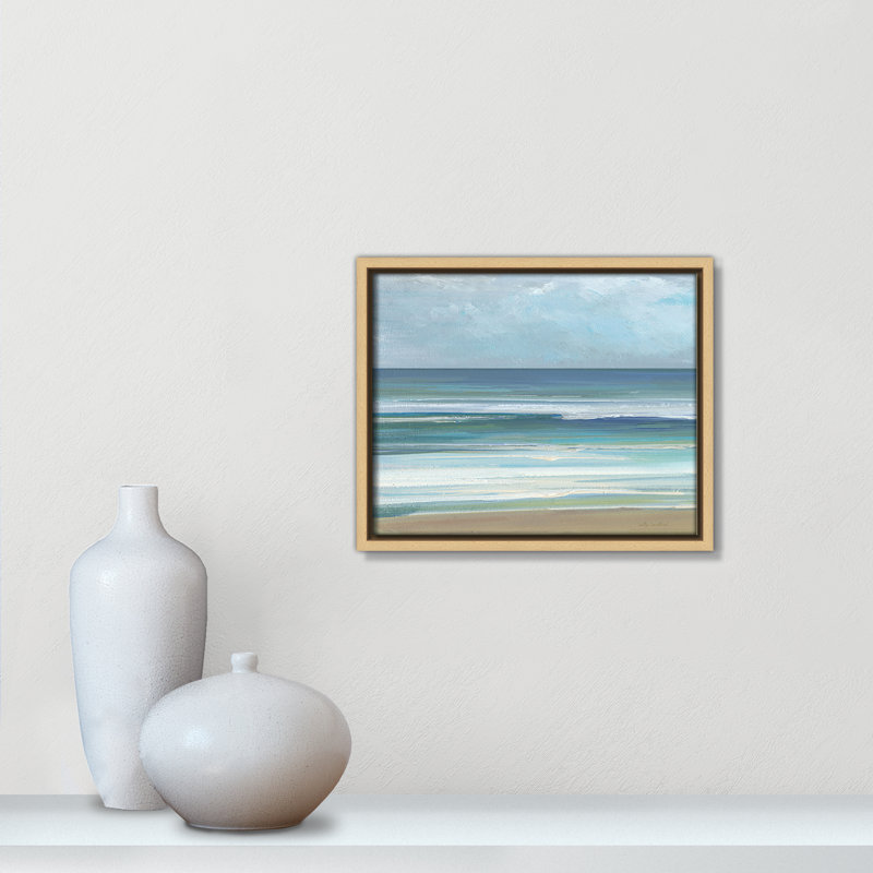 «Gentle Waves I» par Sally Swatland, H 9,5 po x l 11,5 po, Naturel