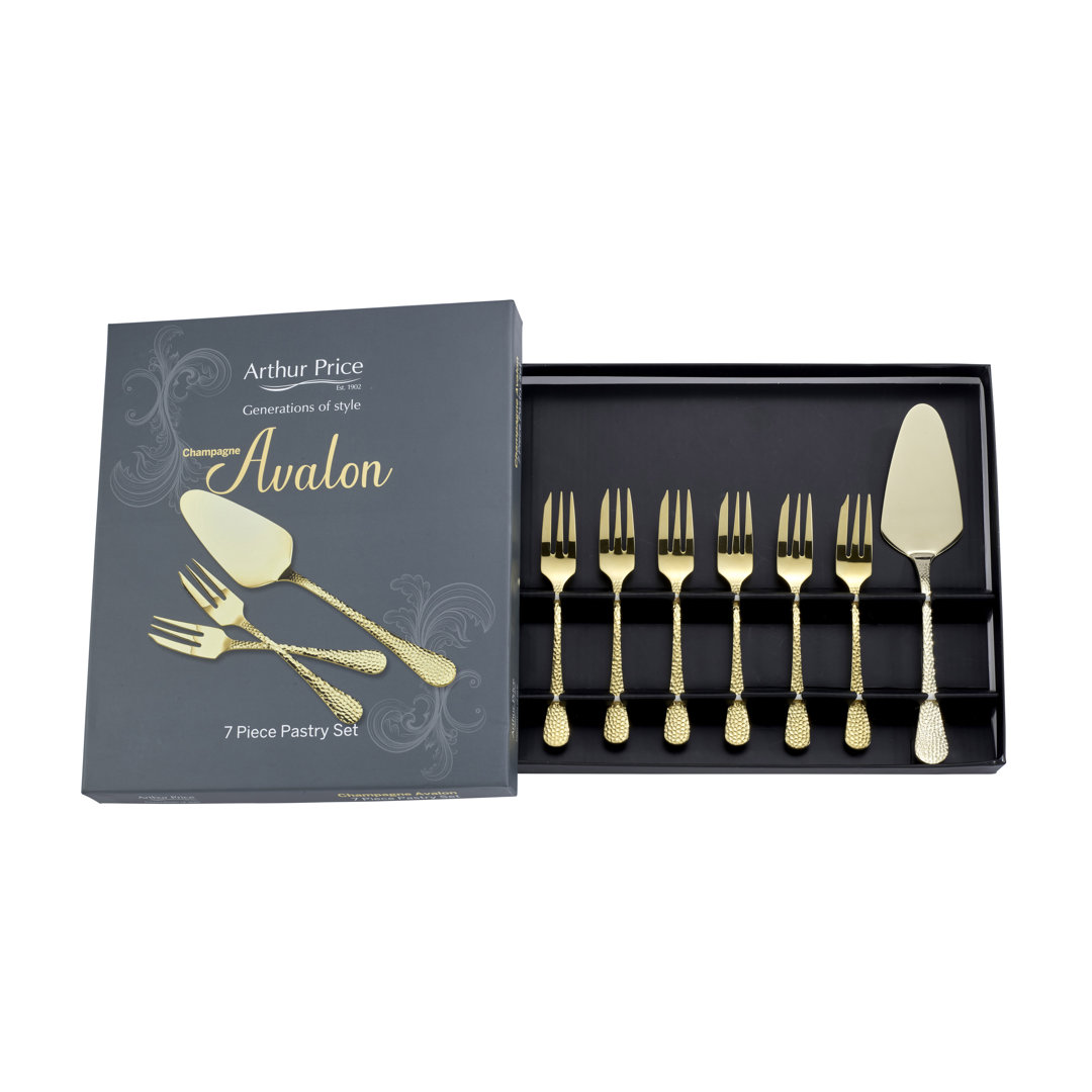 7-tlg. Besteckset Champagne Avalon aus 18/10 Edelstahl