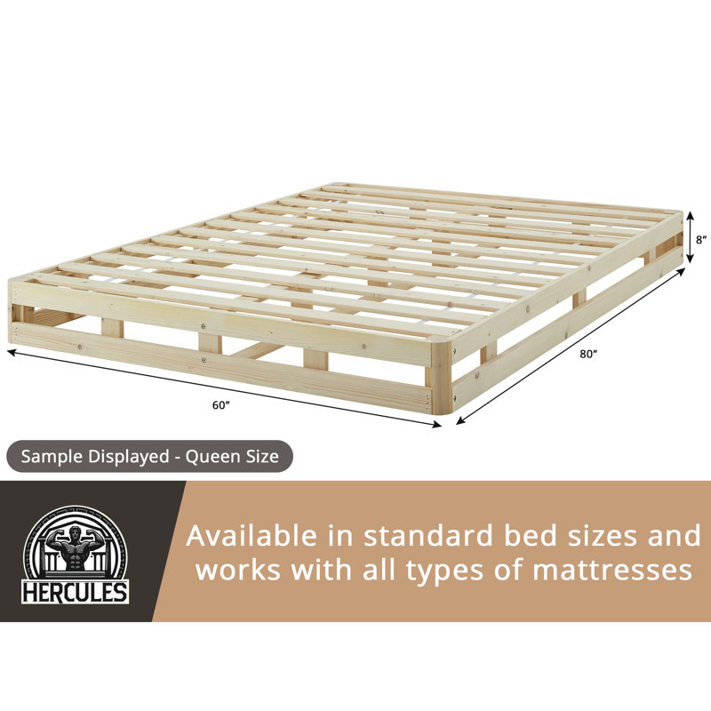 Hercules 8-Inch High Profile Spruce King Mattress Foundation