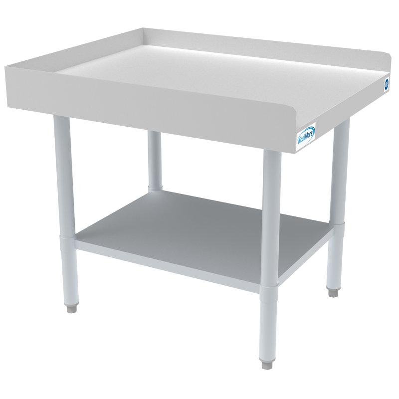 30" Heavy-Duty Stainless Steel Equipment Stand with Adjustable Galvanized Undershelf