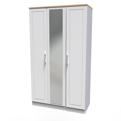 Aalysia Tall Triple Mirror Wardrobe 