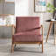 Chaise rembourrée en microfibre de style rétro-2021729989