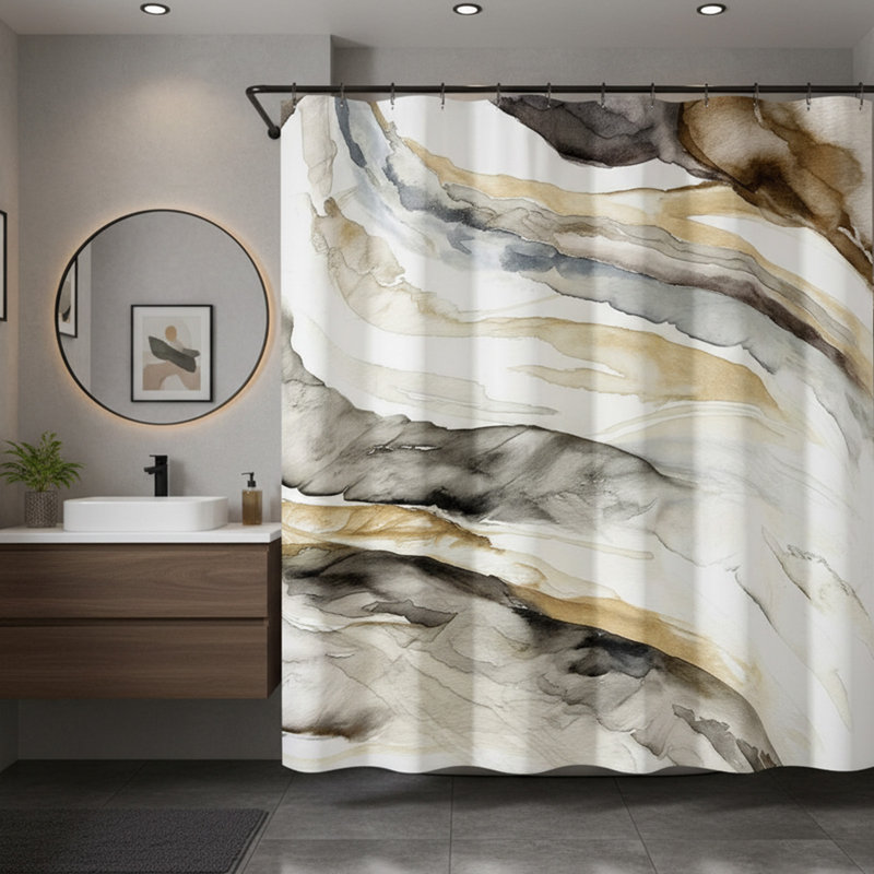 Ensemble de rideau de douche Modern