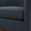 Chaise pivotante en tissu bleu Miramar