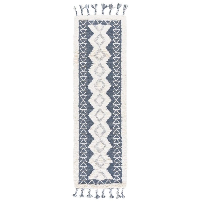 Southsea Natura Hand Woven Wool Southwestern Rug, Runner 2'3" x 8'
