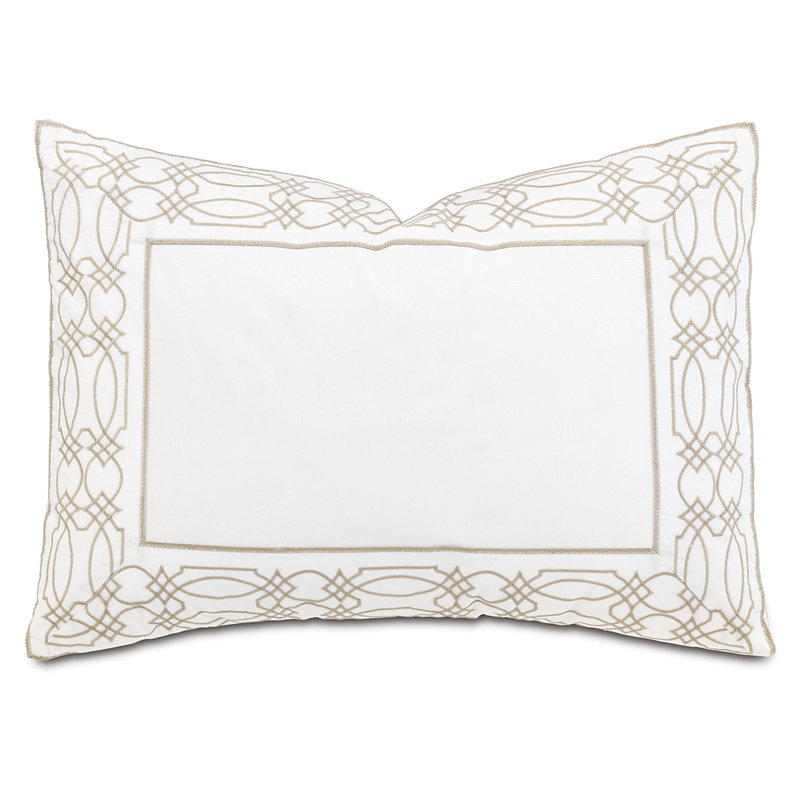 Nicola Cotton Pillow Sham, Queen, Wheat