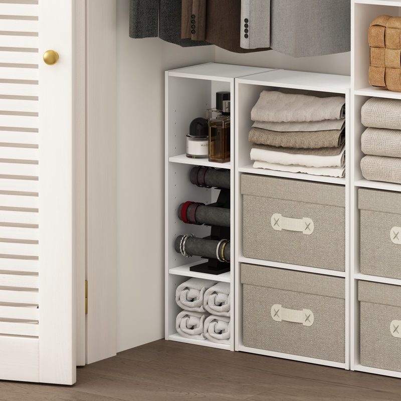 Bibliothèque Fulda , Blanc, (3 tablettes) H 31,5 po x l 9,84 po x P 9,3 po
