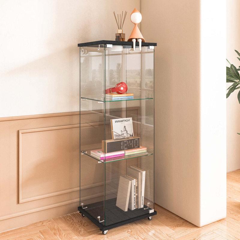 Vitrine en verre avec lumières DEL