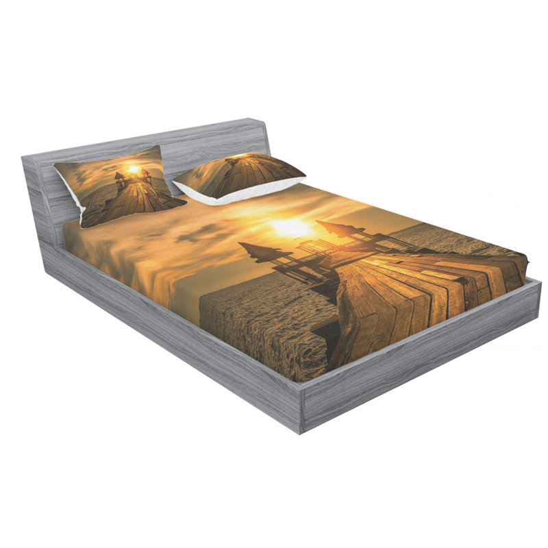 Microfiber Sheet Set, Queen Sheet Set + Fitted Sheet + 2 Pillowcases