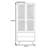 American Retro Rattan Wardrobe