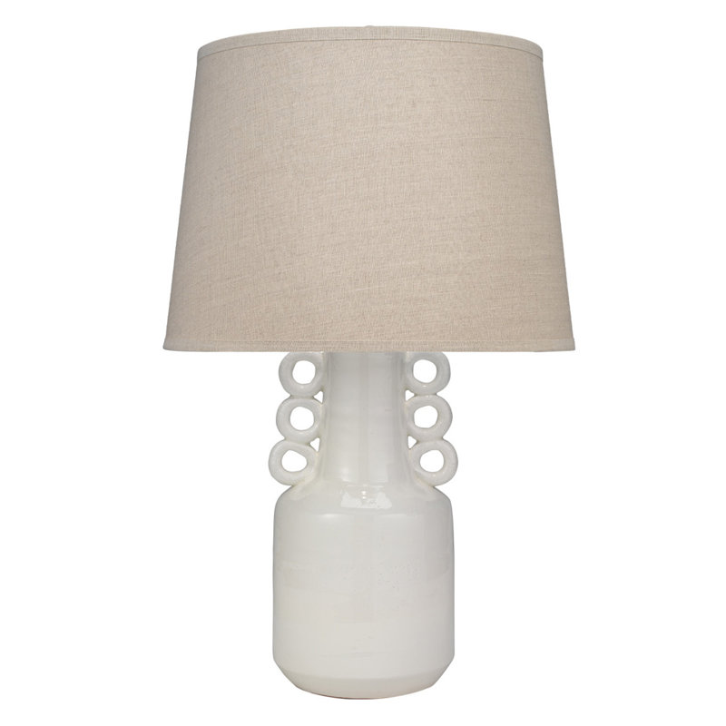 Circus Table Lamp, White Ceramic, Natural