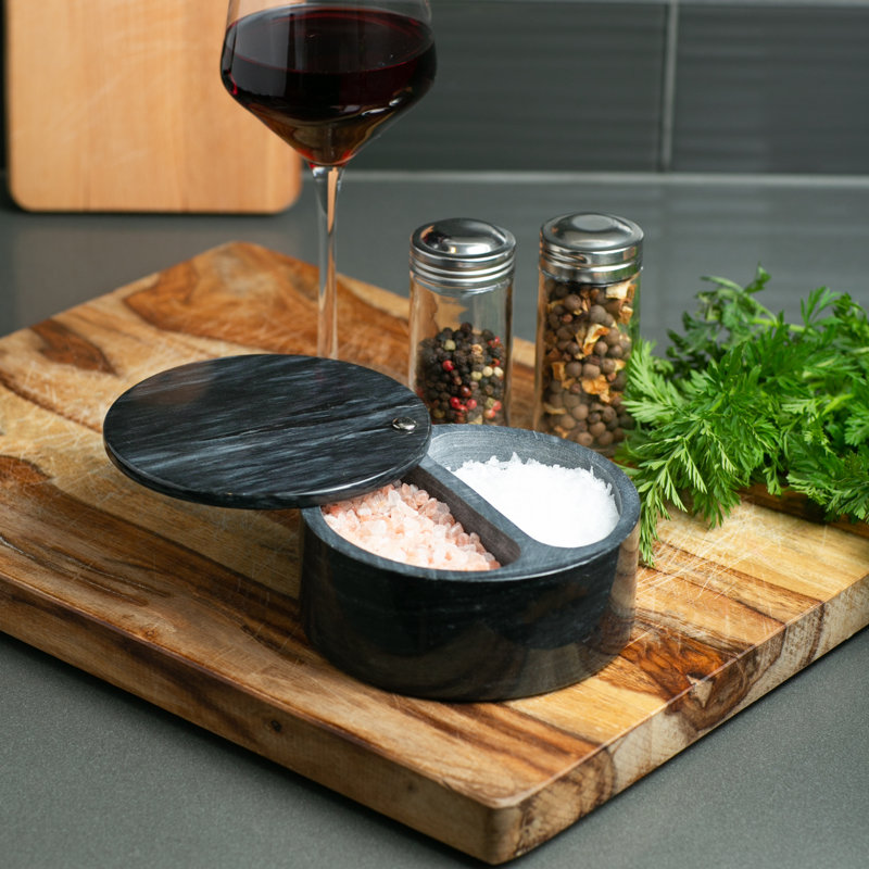 RSVP International Salt Cellar, Black