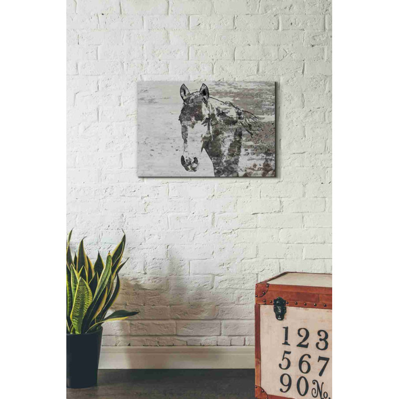«Portrait of a Horse» par Irena Orlov, art mural sur toile, H 18 po x l 26 po x P 0,75 po