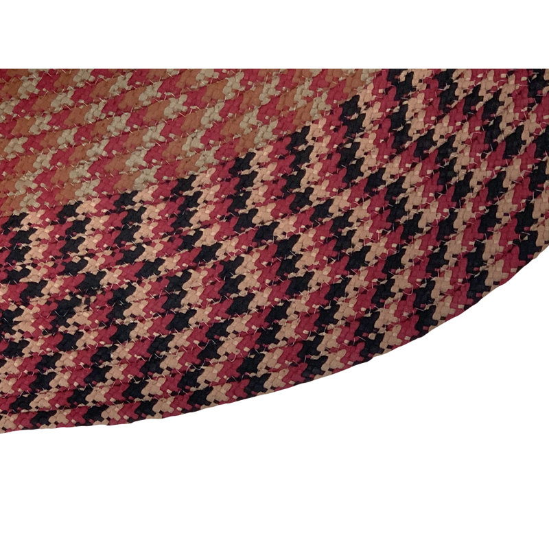 Tapis bourgogne tressé Vienne, Ovale 5 pi x 8 pi