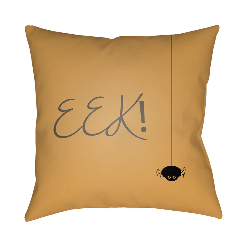  Indoor/Outdoor Throw Pillow, Light Orange, 20" H x 20" W x 4" D