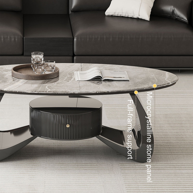 Table basse Creative, H 17,7 po x l 47,2 po x P 23,6 po, Gris