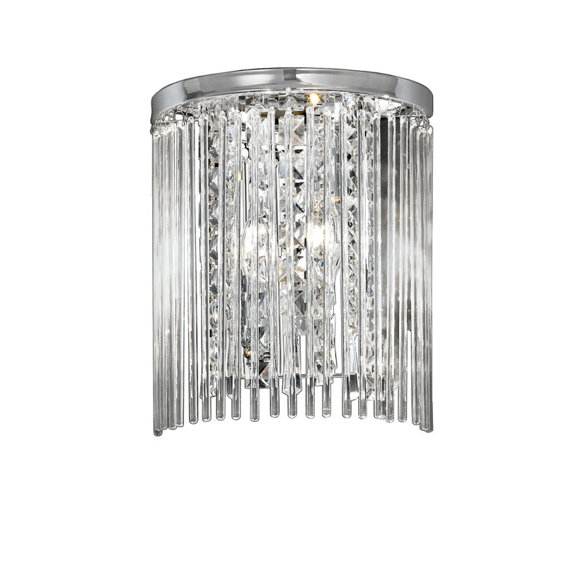 Chrome Flush Mounted Sconce