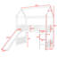 Lit mezzanine simple en bois avec glissade-1749567102
