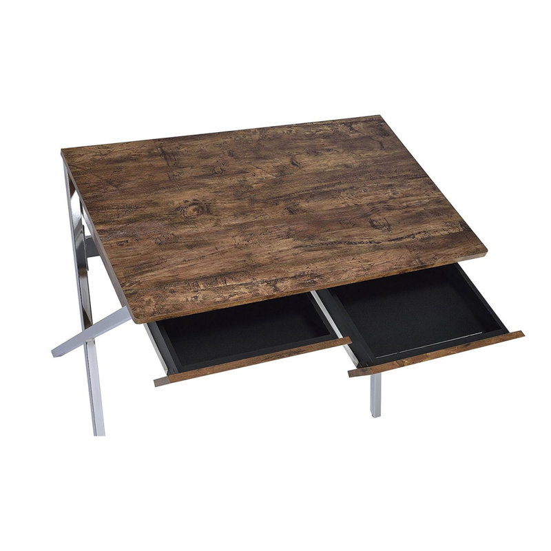 Rectangular Writing Desk With 2 Drawers