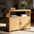 Wooden Patio Bar Table Set with Storage, Outdoor / Indoor Buffet Cabinet Sideboard-575816972
