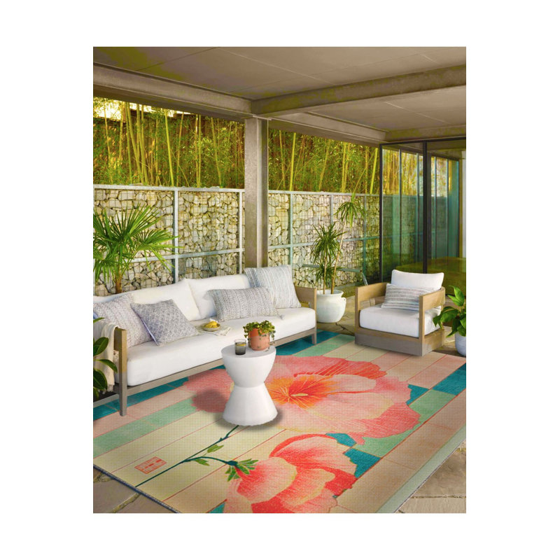 Tapis rose lavable à la machine Paris, Tapis de couloir 3 pi 3 po x 9 pi 10 po
