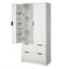 Armoire de cuisine 72 po avec 2 grands tiroirs et support à épices à 8 portes, organisateur de rangement autoportant 72 po-1884105886