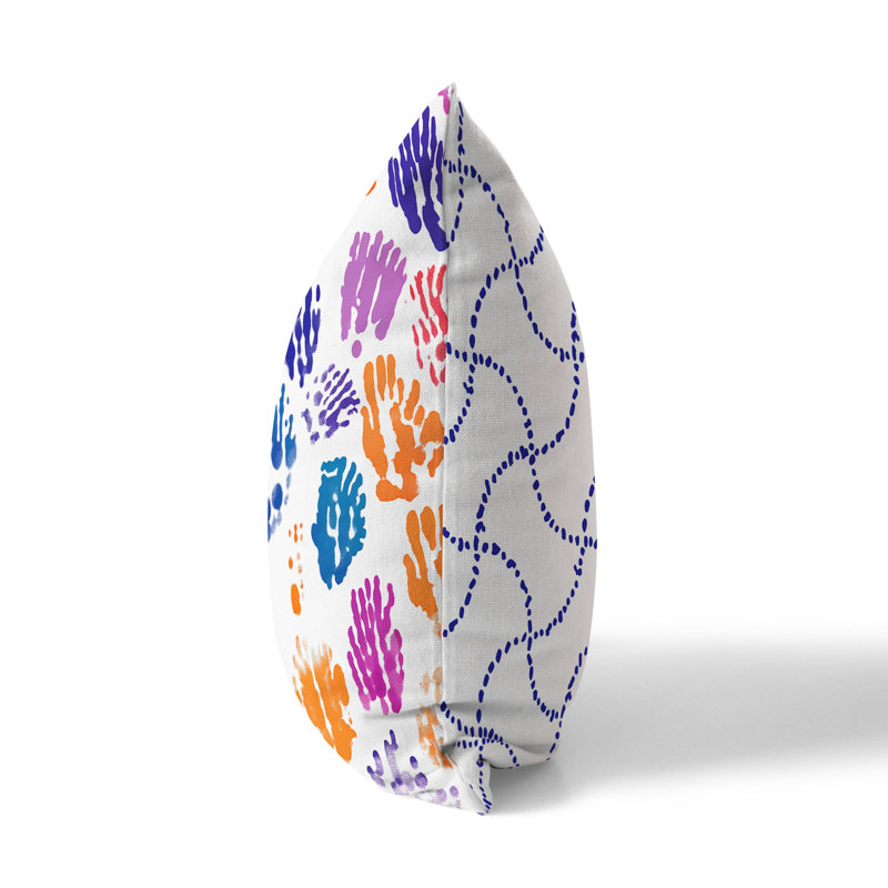 Coussin Artful Strokes, H 16 po x l 16 po, Broadcloth