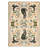 Vintage Cute Cat Machine Washable Rug with Rubber Backing for Living Room Stain Resistant Non-Slip Dining Room Rug Easy-Cleaning Floor Carpet for Bedroom-603329344-603329349
