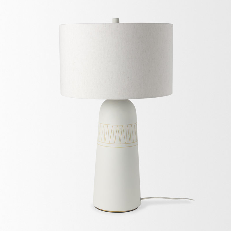 Lampe de table en céramique Marica, Crème