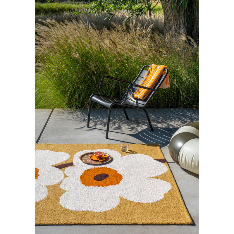 Unikko Anniversary Honey | 433001, Rectangle 4'7" x 6'7", Honey