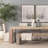 Mcarthur 94" Whitewash Reclaimed Wood Dining Table
