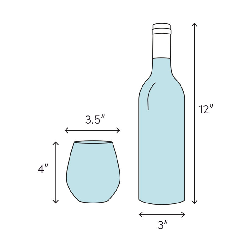 Lulu 13oz. Handmade Wine Glass Set