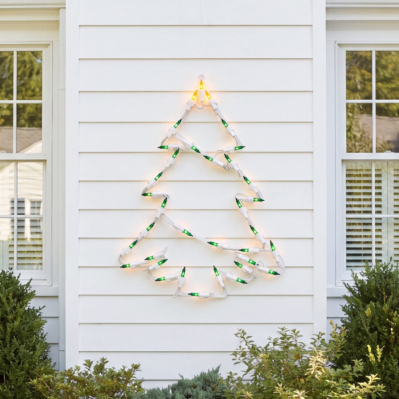 15" Lighted Christmas Tree Window Silhouette