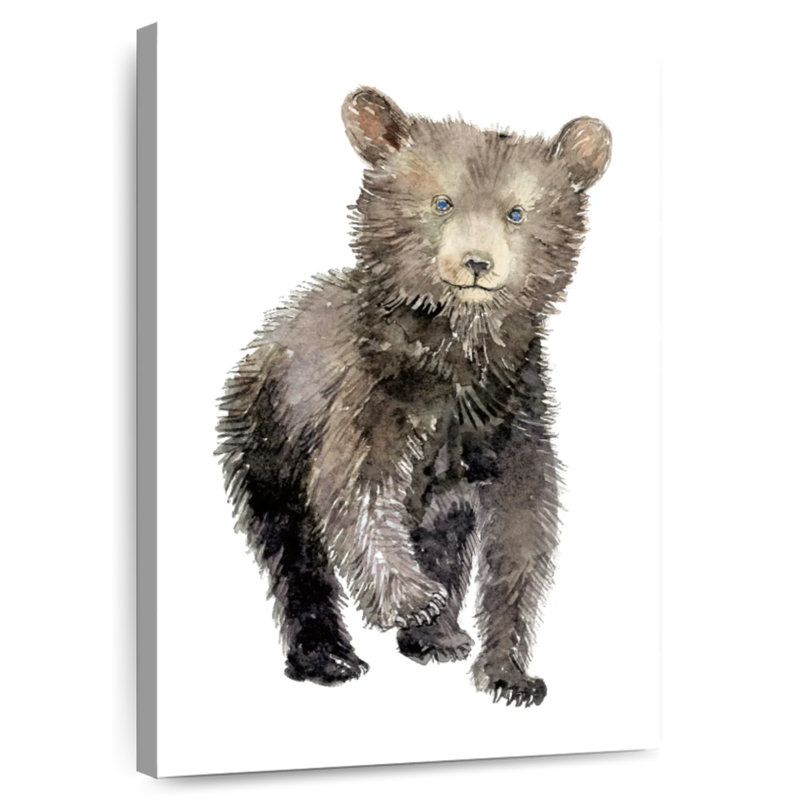 Baby Bear Illustration, 12" H x 8" W
