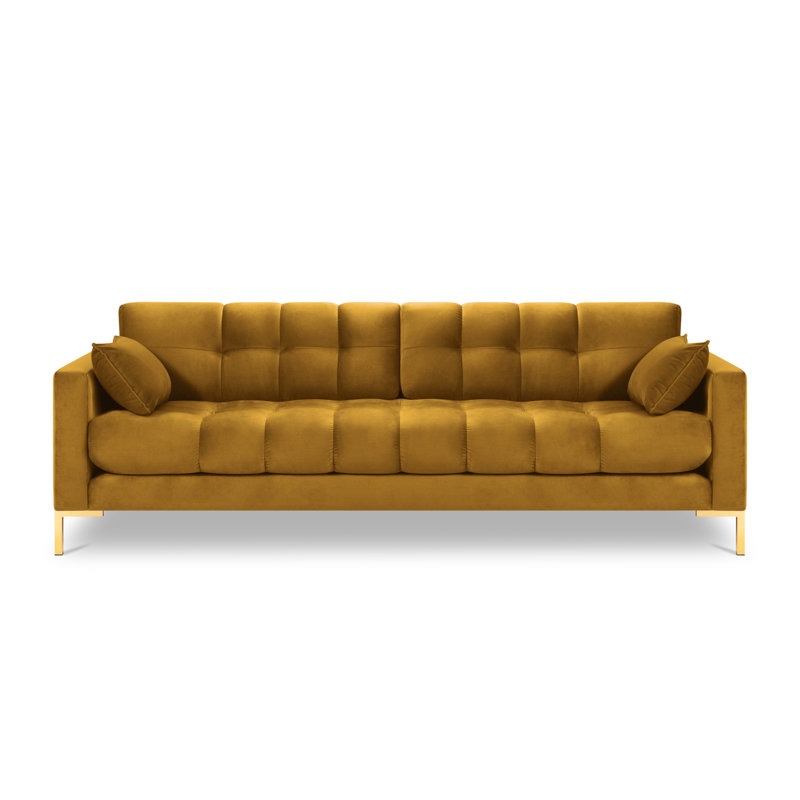 Adoraim 4 Seater Sofa, Yellow, Gold