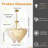 8 - Light Dimmable Tiered Chandelier