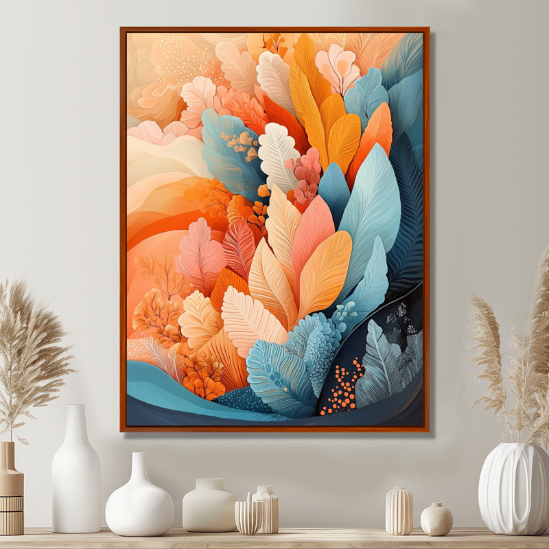 Albin Ferms Dream Botanicals Pastel Fragments III - Botanicals Large, art mural, H 20 po x l 12 po, Brun