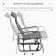 Outdoor Glider - Breathable Fabric, Heavy Duty, Grey Chair Water-, Strong Steel,