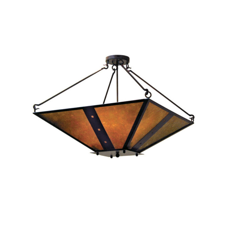 Luminaire encastré 4 lumières Zandra, Châtaignier