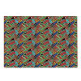 Ambesonne Toucan Cutting Board Large Size Tropical Birds Rainforest Dark Salmon Multicolor
