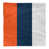 Orange / marine / blanc
