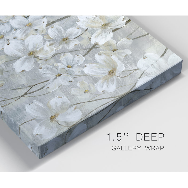 Dogwoods in Bloom par Nan - reproduction d'art sur toile tendue, H 20 po x l 16 po x P 1 po