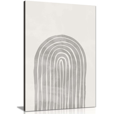 Arch Thick Line Close Up - Wrapped Canvas Print