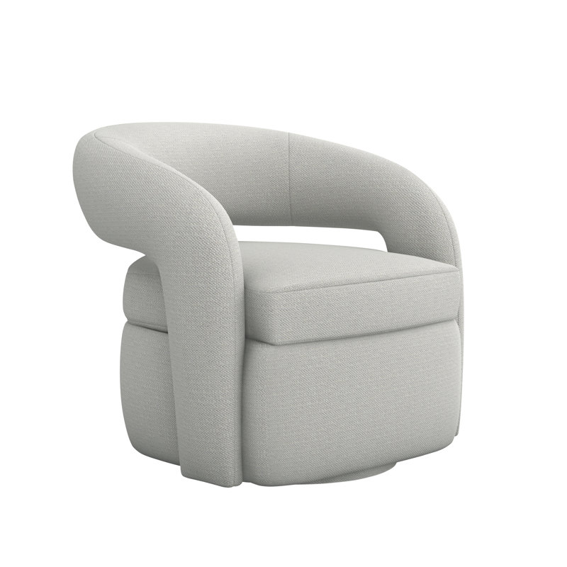 Fauteuil demi-tonneau pivotant de 32 po Targa, 100 % polyester Fresco