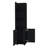 Malibu 62" Tall Double Door Corner Linen Cabinet with Four Shelves Black