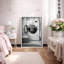 «Black and White Highland in Laundry Room», reproduction d'art sur toile encadrée, impression numérique sur toile-126032458-126032454