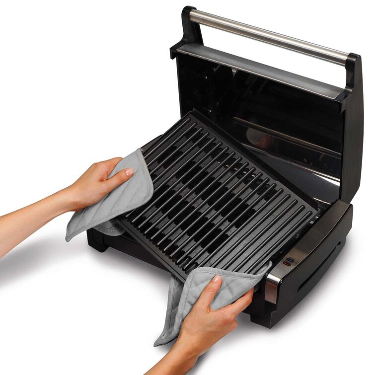 Hamilton Beach Electric Indoor Searing Grill w/ Removable Nonstick Ceramic  Plate