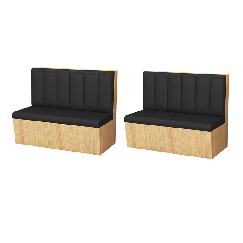 Bancs de restaurant nordiques modernes simples, Noir